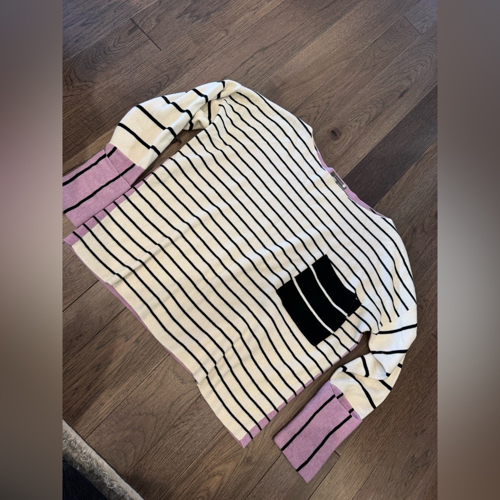 Anthropologie Faye Striped Boatneck Sweater